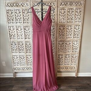 Elegant Pink Evening Gown